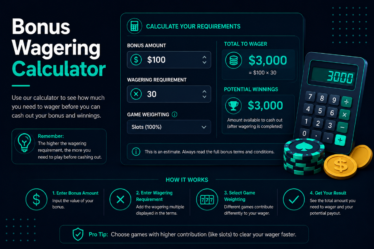 Bonus Wagering Calculator