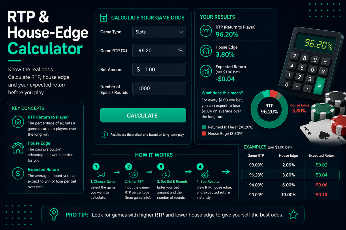 RTP & House-Edge Calculator